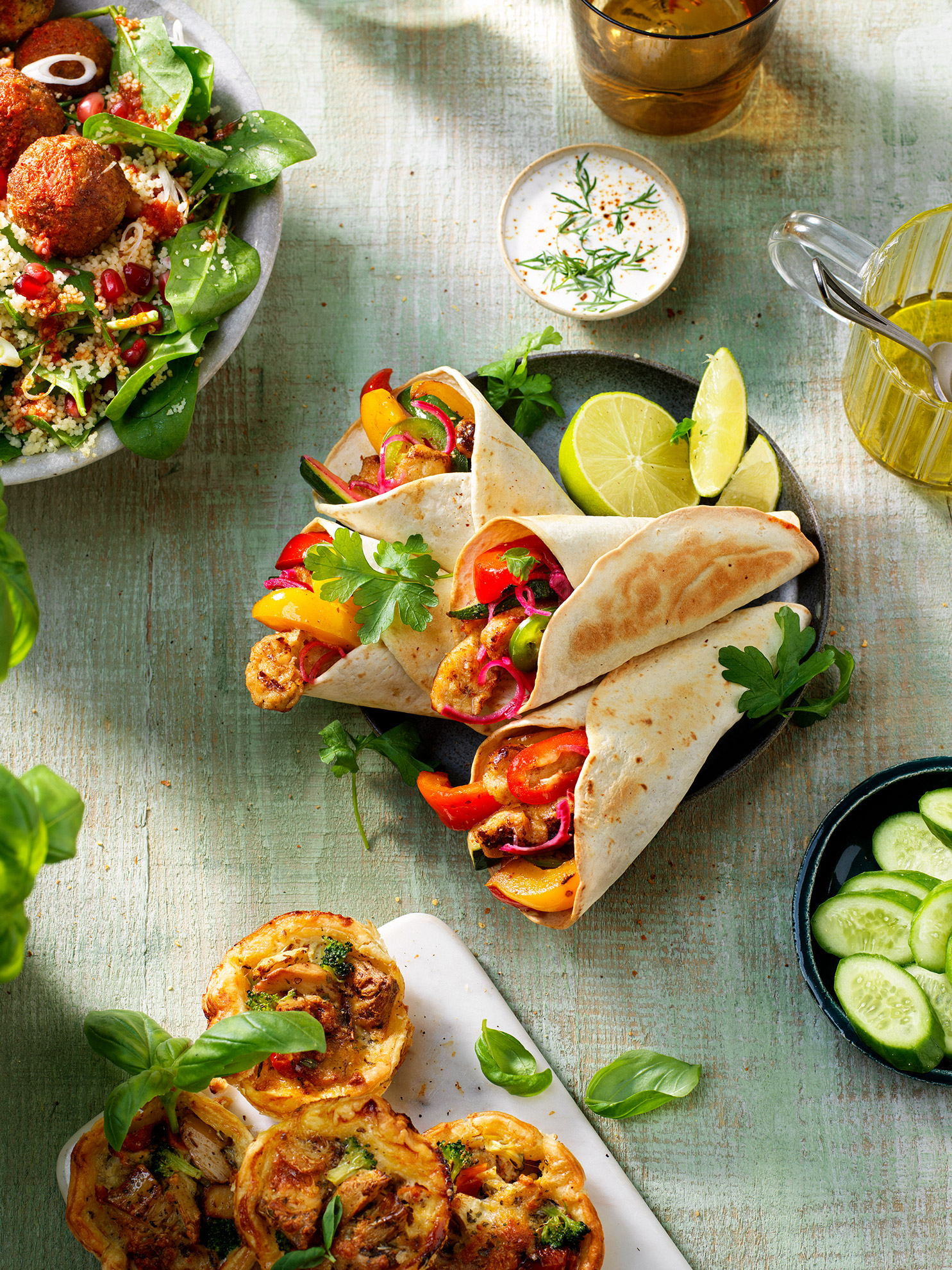 Mini Wraps mit Filet-Streifen