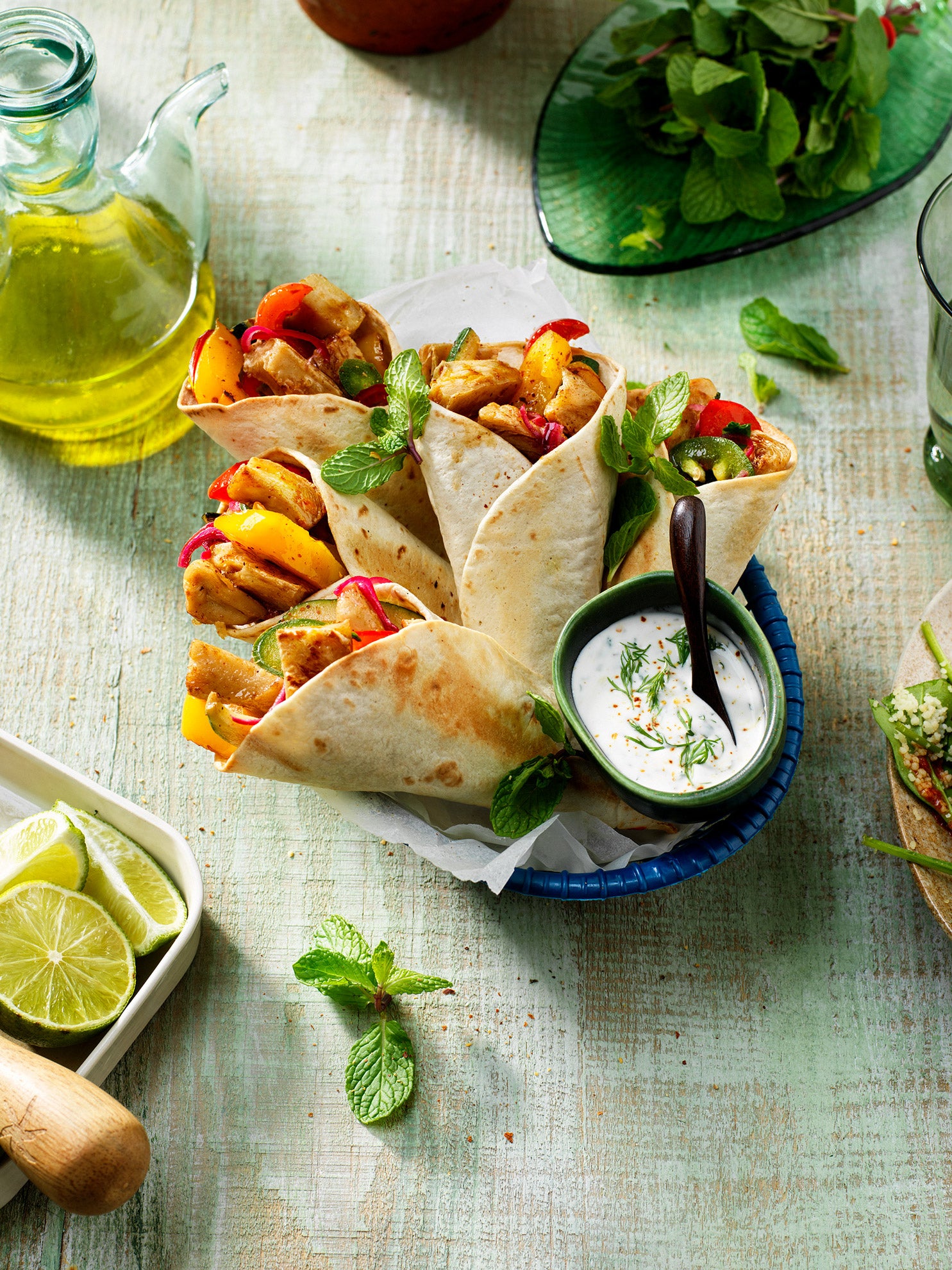 Mini Wraps with Vegan Filet Pieces