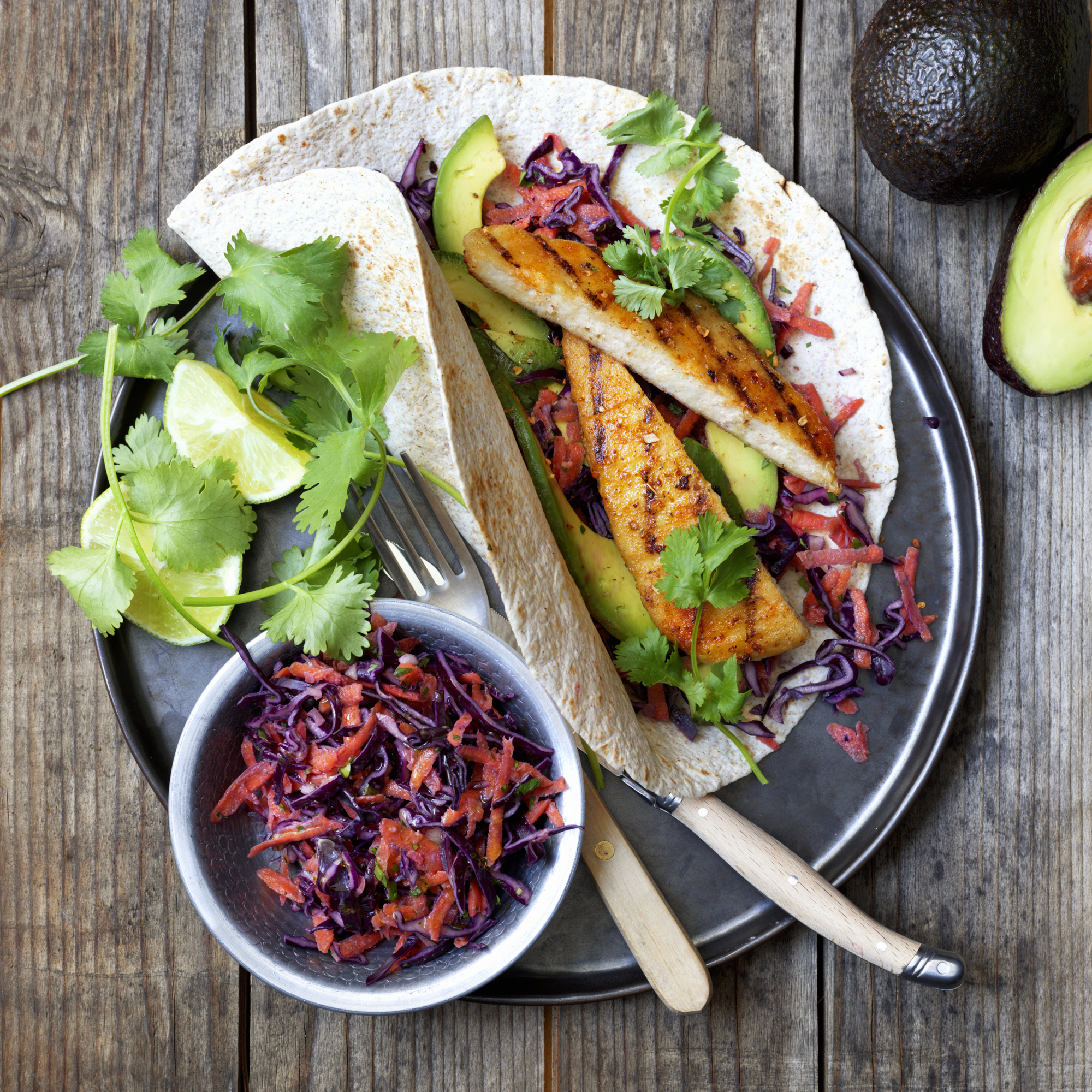 Fajitas mit gegrillten Filets