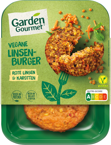 Veganer Linsenburger Garden Gourmet Germany