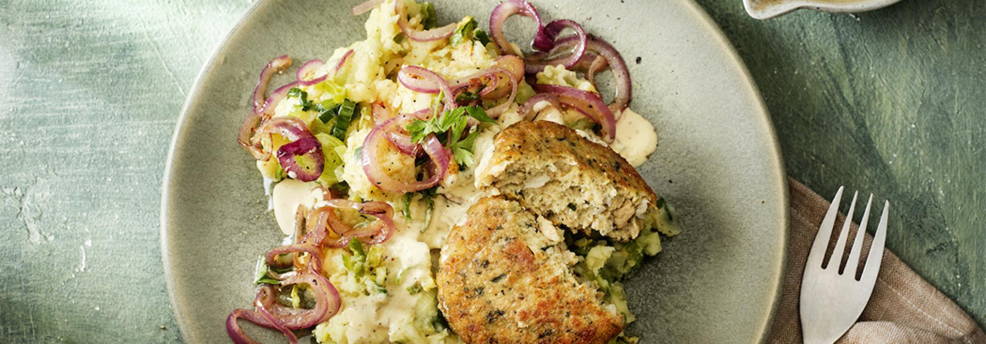 Garden Gourmet Vegane Frikadelle Kartoffelstampf