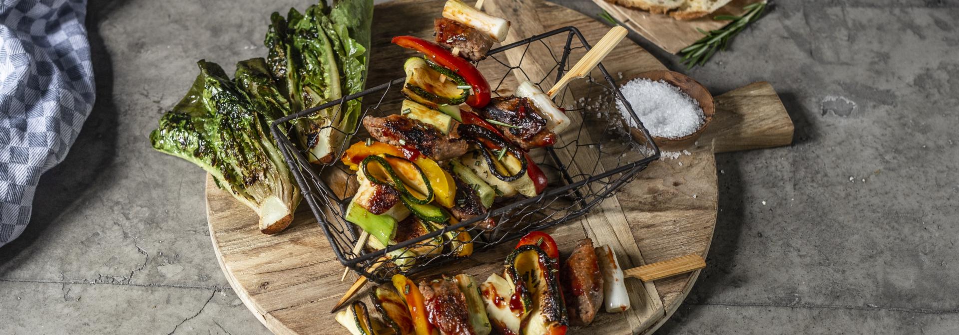 Sensational Bratwurst-Käse-Spieße