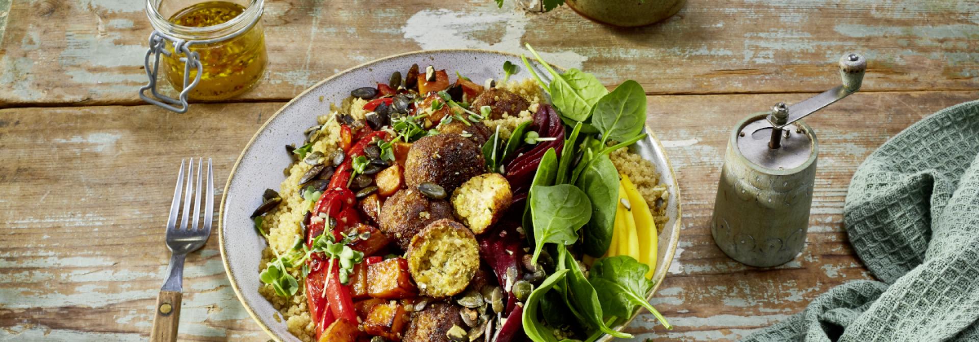 Falafel Rainbow Bowl