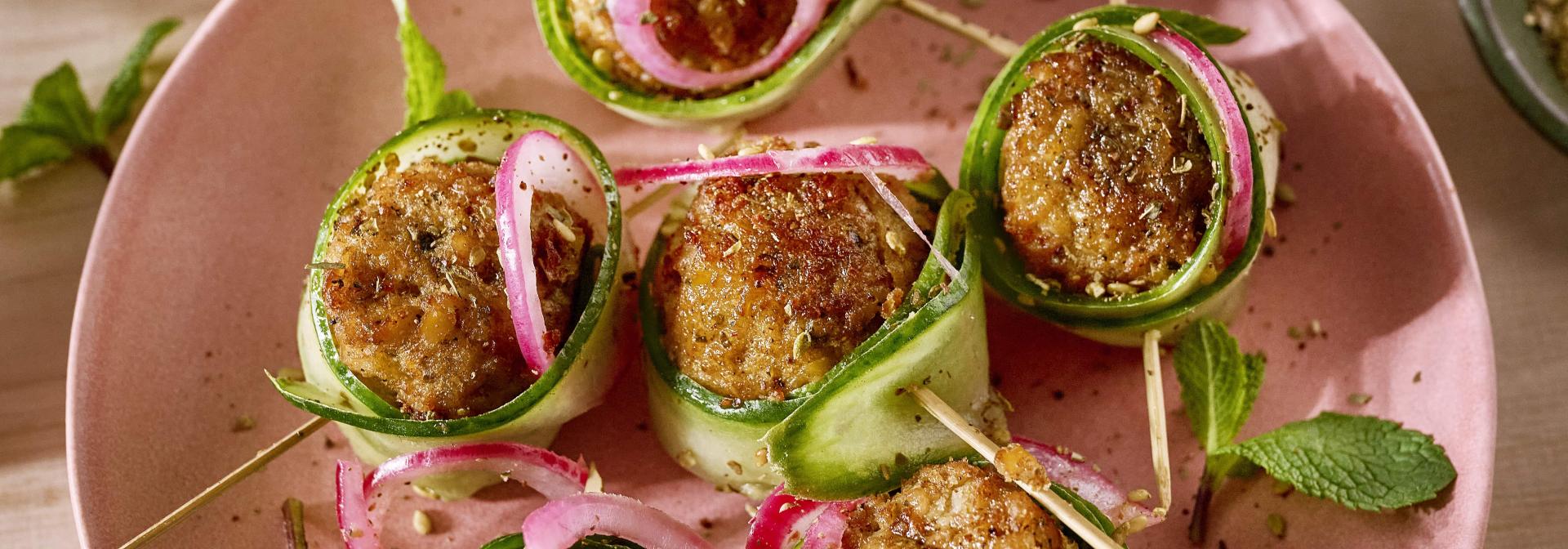 Falafel-Gurken-Bällchen