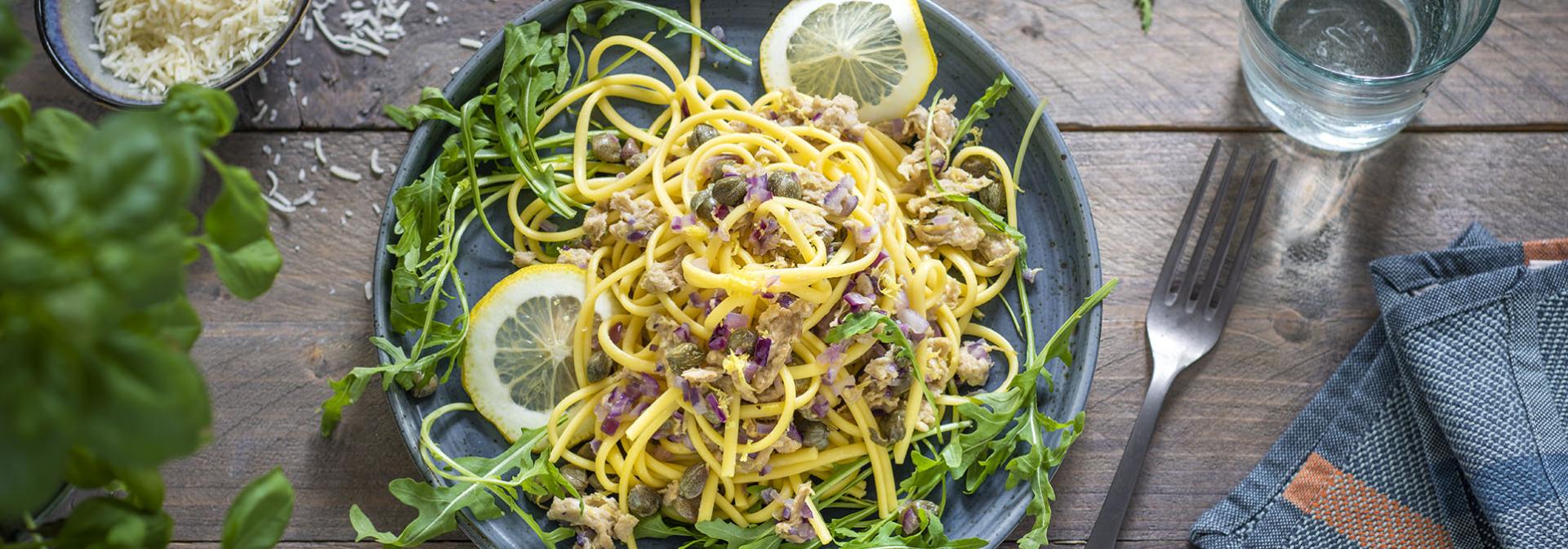 Linguine mit Knusper Kapern