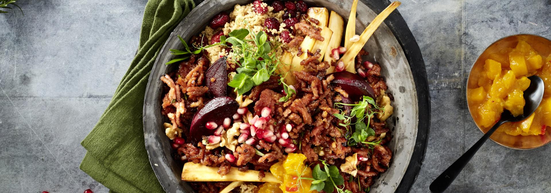 Vegeatarische Bowl mit Sensational Hack