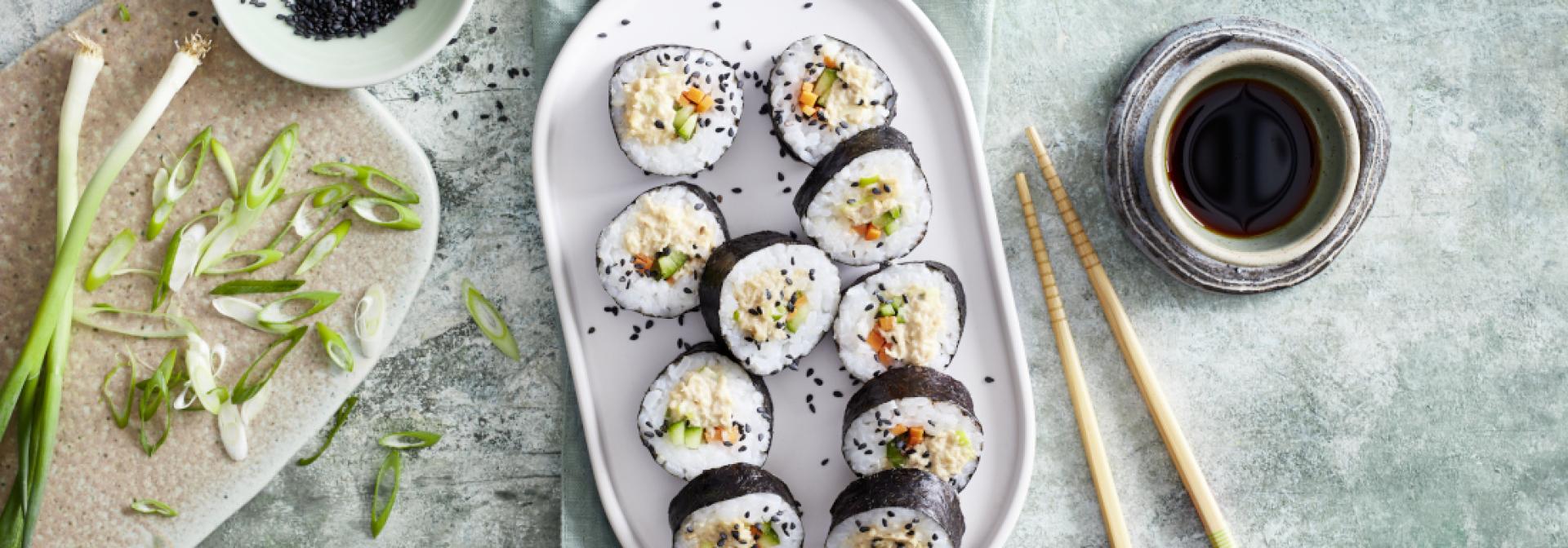 Sushi mit Garden Gourmet  Thun-Visch