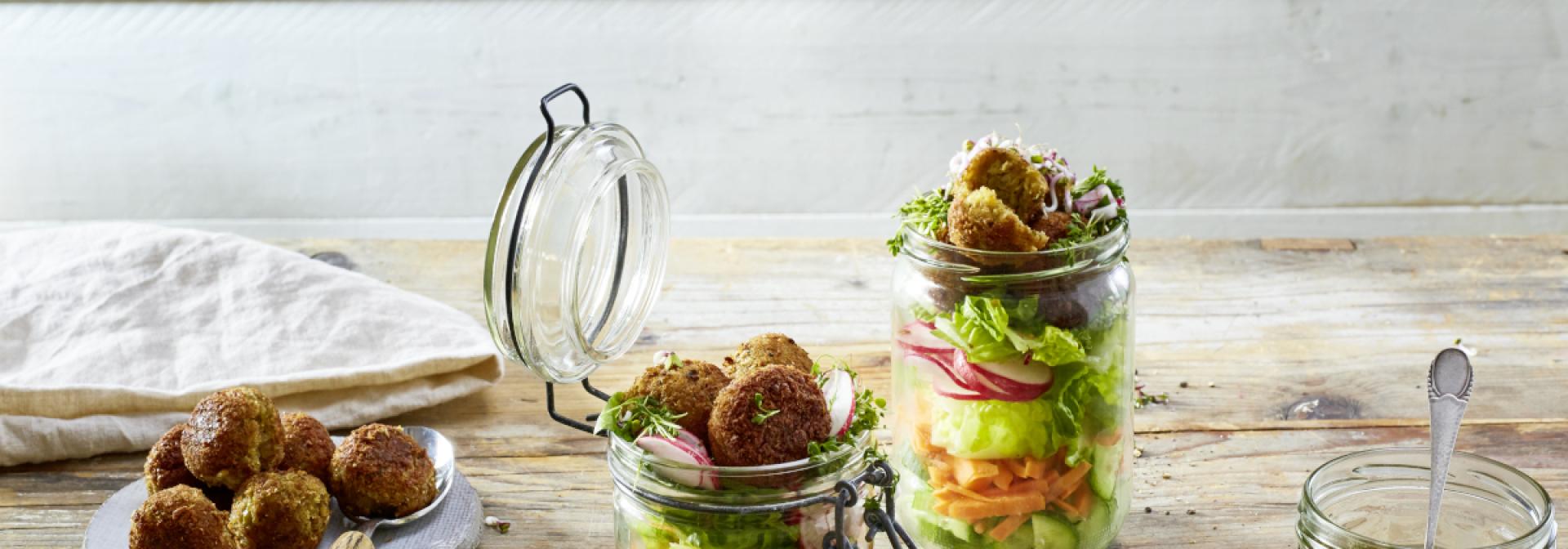 Falafel Schichtsalat