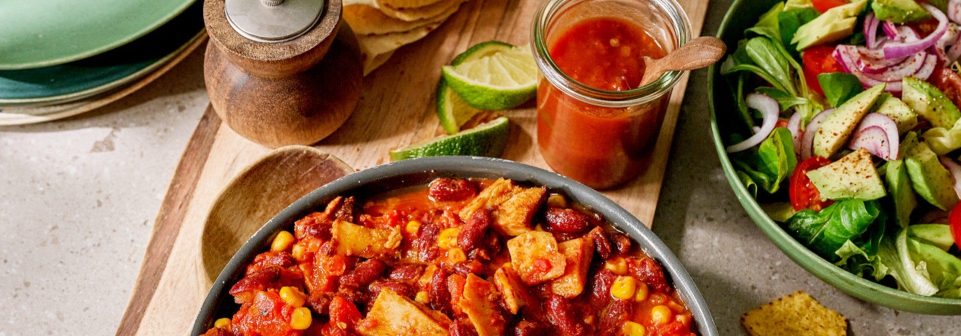 Chili Sin Carne mit veganen Filet-Stückchen