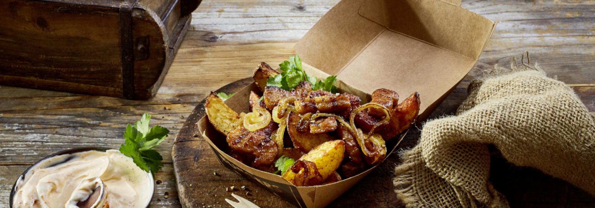 Country Potato mit Filetstreifen