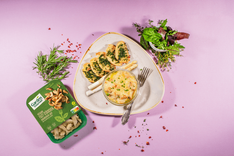 Garden Gourmet Vegane Filet-Stückchen Hähnchen-Art Spargel