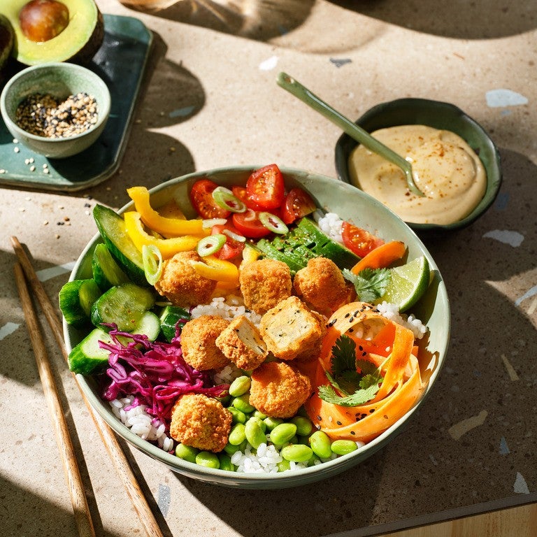 Crunchy Tofu Poké Bowl