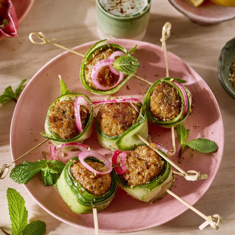 Falafel-Gurken-Bällchen Falafel-Gurken-Bällchen