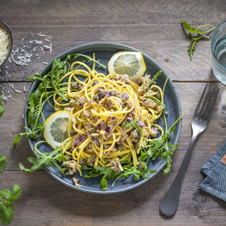 Linguine mit Knusper Kapern