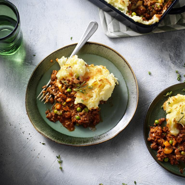 Vegetarischer Hirtenkuchen (Shepherd's Pie) mit Sensational Hack Vegetarischer Hirtenkuchen
