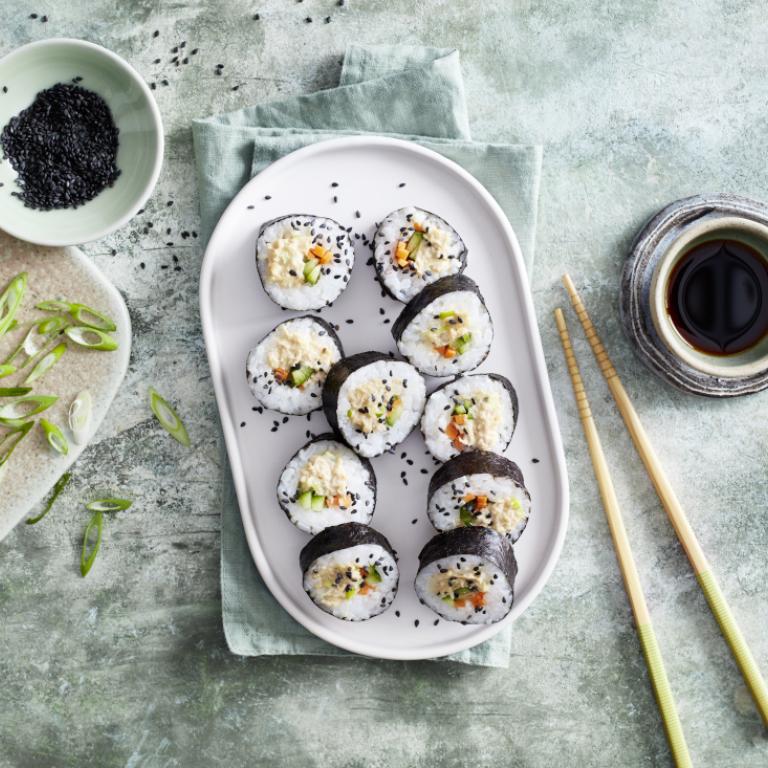 Sushi mit Garden Gourmet  Thun-Visch Sushi mit Garden Gourmet  Thun-Visch