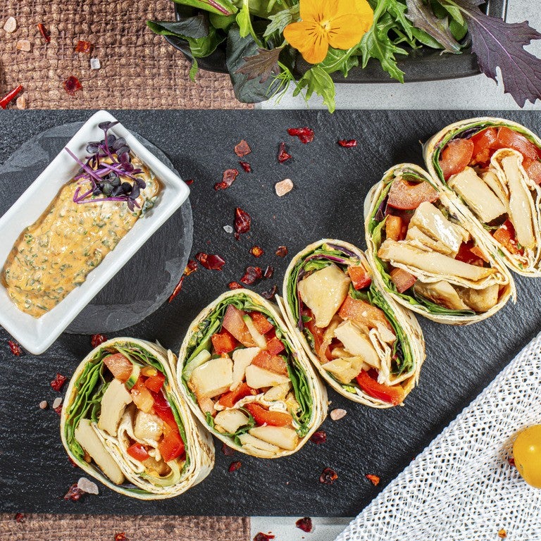 Veganer Chicken Wrap
