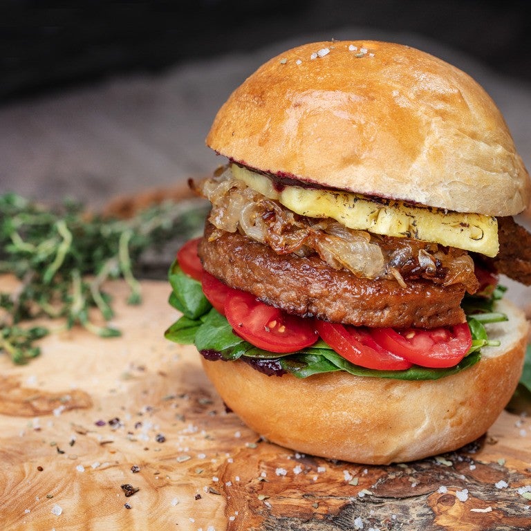 Vegane BBQ Kirsch Burger