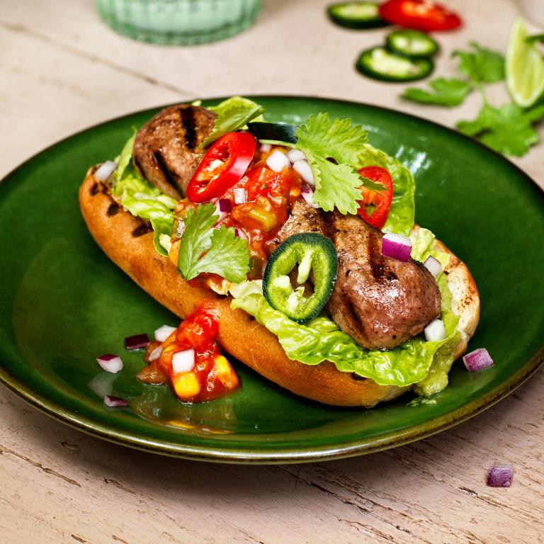 "Spicy-Tarian" Hot Dog