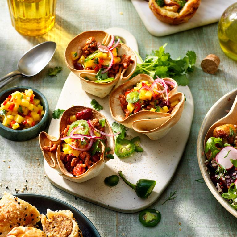 Taco Cups mit Sensational Hack Mini Taco Cups mit Sensational Hack