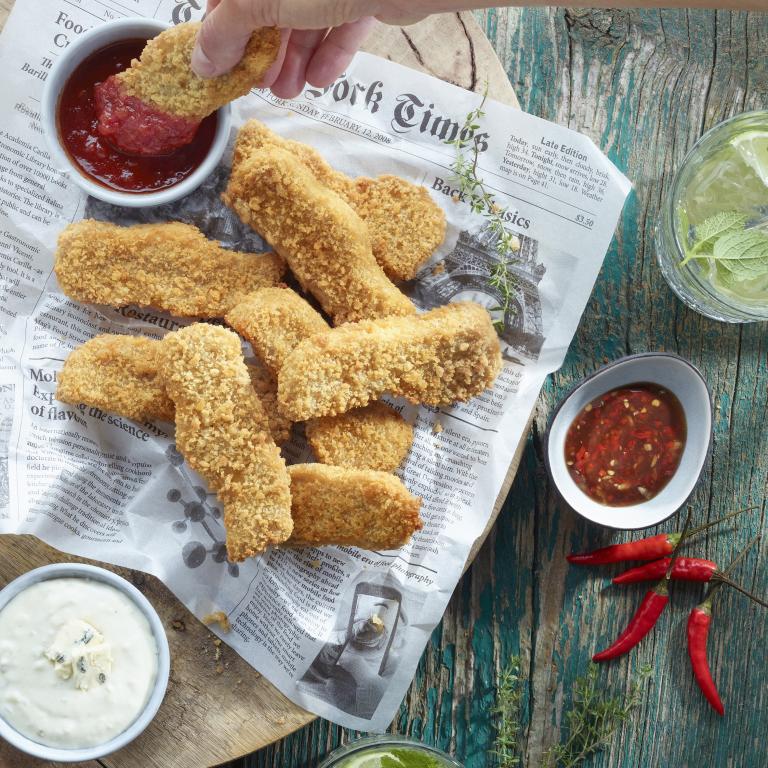 Garden Gourmet Knusper-Filets mit Dip-Trio, vegan